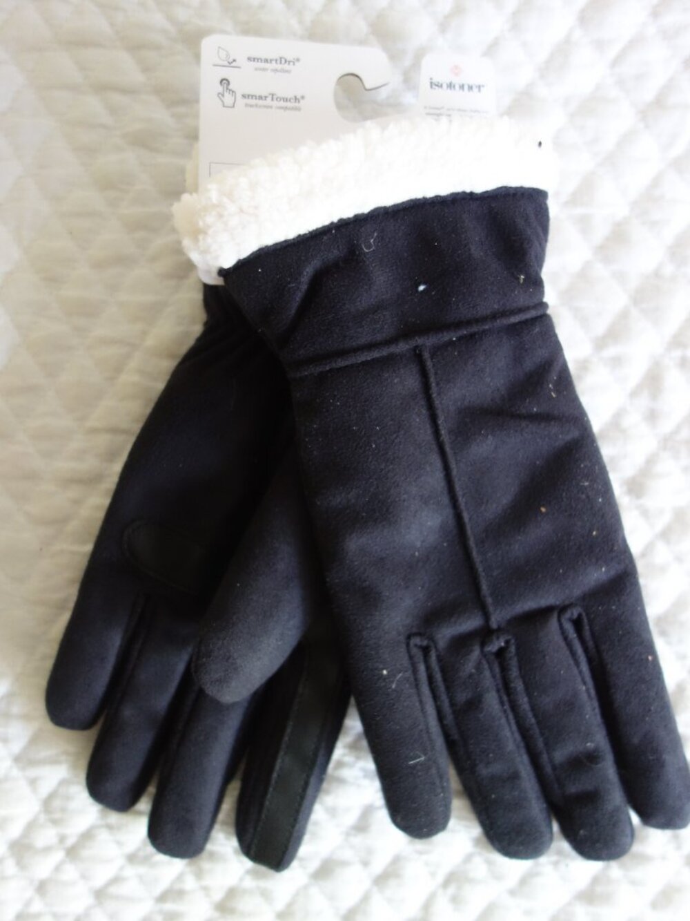 NWT $50 Two Pairs (Black/Brown) of Isotoner Gloves – S/M - Picture 8 of 9